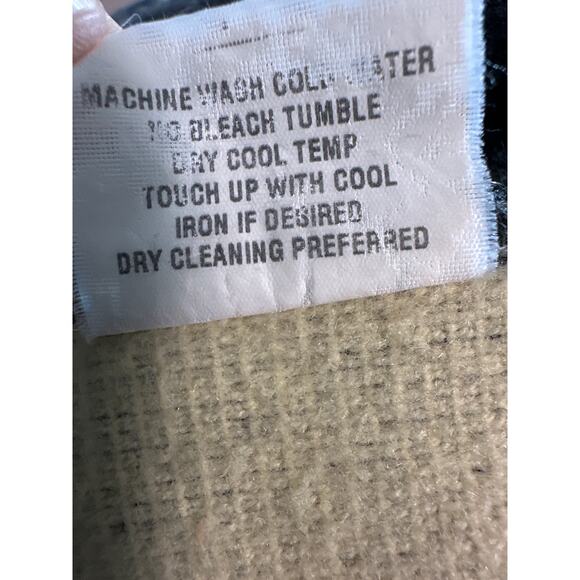 Vtg Alpaca WOOL blanket Peru large Peruvian throw warm seahawk color cabin - Picture 3 of 12